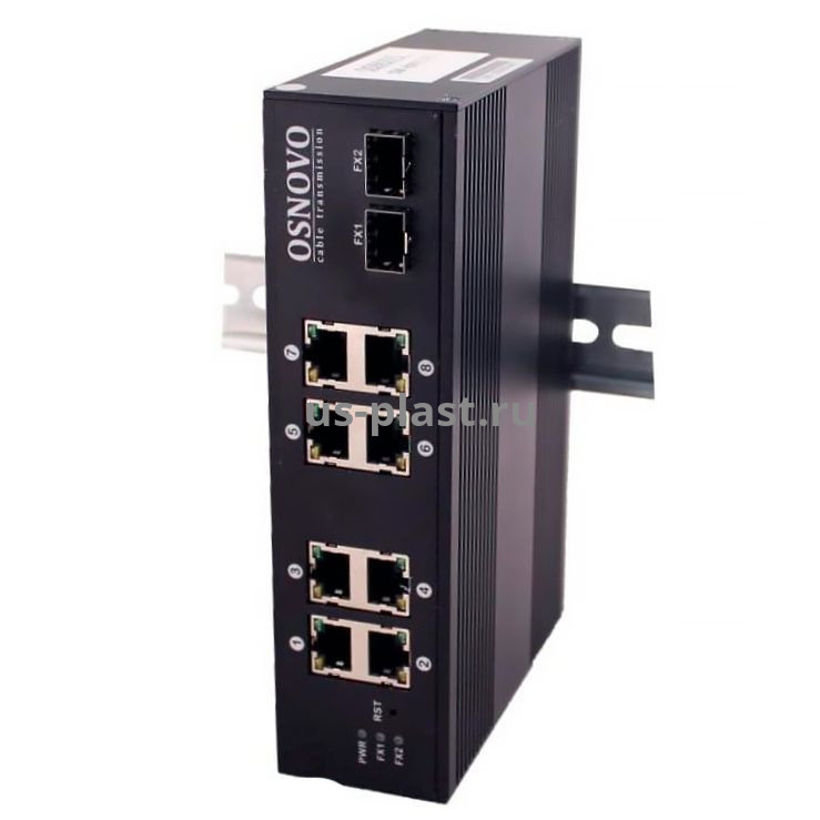 OSNOVO SW-70802/I, неуправляемый коммутатор без PoE