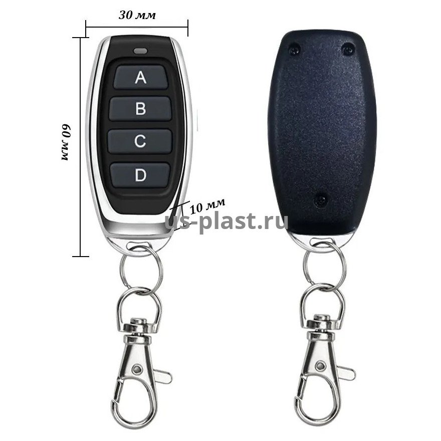 YET027(4) пульт-передатчик дистанционного управления, 4 кнопки. Фото N4